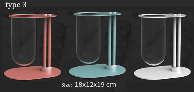 Crystal Glass Test Tube Vase with Metal Stand 