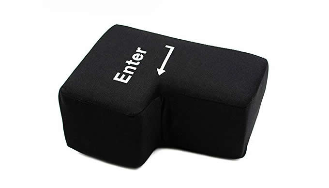 Big Enter Key Throw Pillow Toys