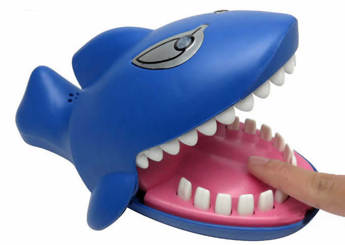 Bite Hand Finger Big Mouth Shark