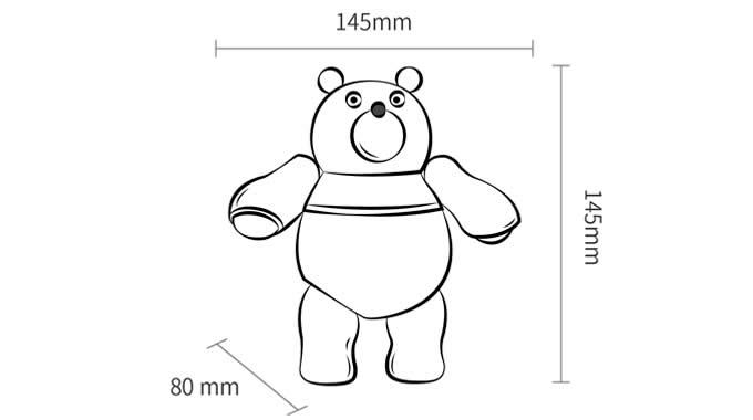 Wooden Magnetic Bear Wooden Toy  