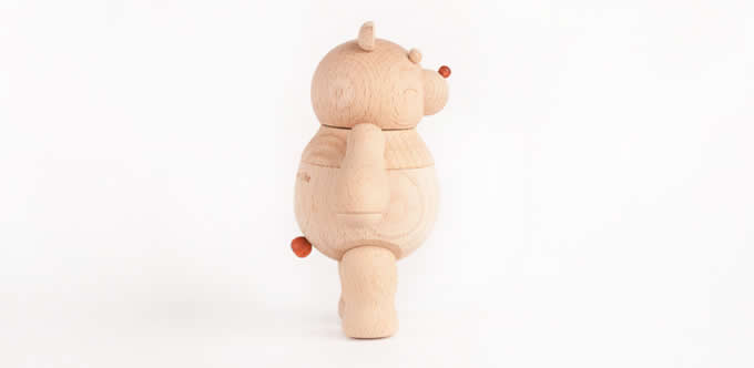 Wooden Magnetic Bear Wooden Toy  