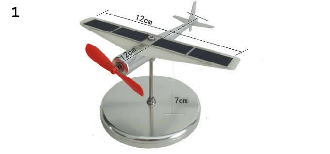  Solar Powered Aircraft Model  for Home, Office and Car Interior Decoration 