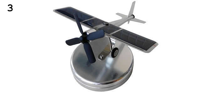  Solar Powered Aircraft Model  for Home, Office and Car Interior Decoration 