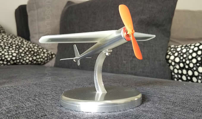  Solar Powered Aircraft Model  for Home, Office and Car Interior Decoration 