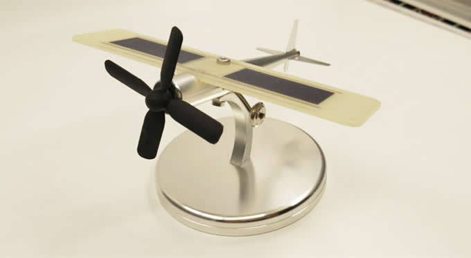  Solar Powered Aircraft Model  for Home, Office and Car Interior Decoration 