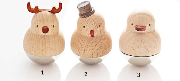 Wooden Animal Roly-poly Toy 