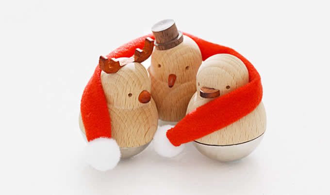 Wooden Animal Roly-poly Toy 