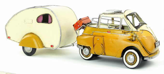  Handmade Antique Model Kit Car-1957 Isetta-300W bubble car 