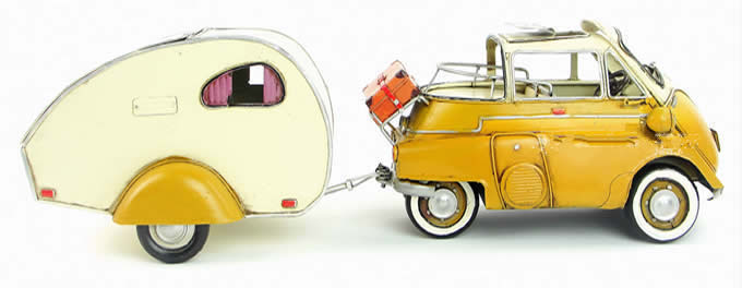  Handmade Antique Model Kit Car-1957 Isetta-300W bubble car 