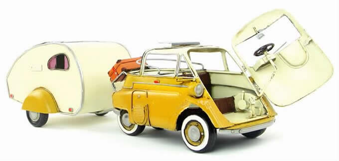  Handmade Antique Model Kit Car-1957 Isetta-300W bubble car 