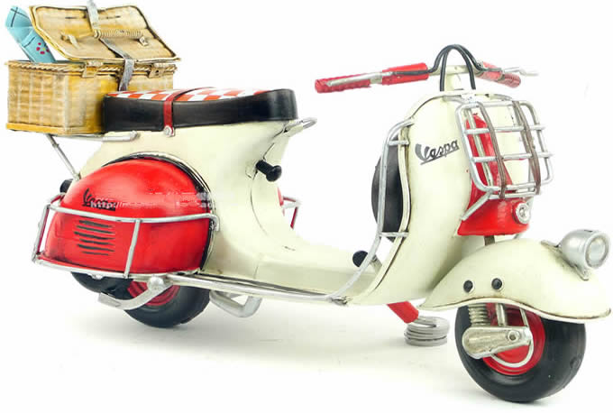   Handmade Antique Model Kit Car-1959 VESPA motorcycle