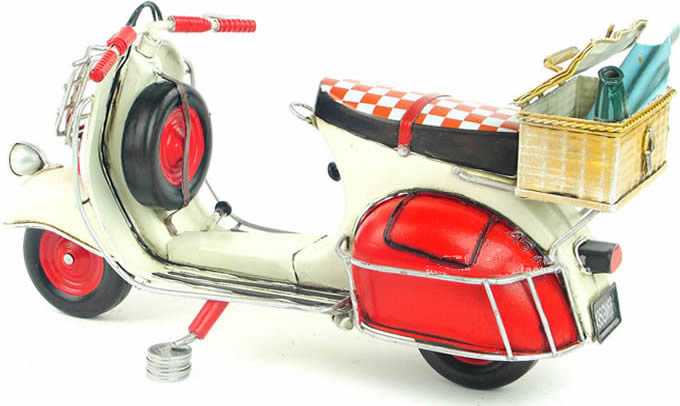   Handmade Antique Model Kit Car-1959 VESPA motorcycle