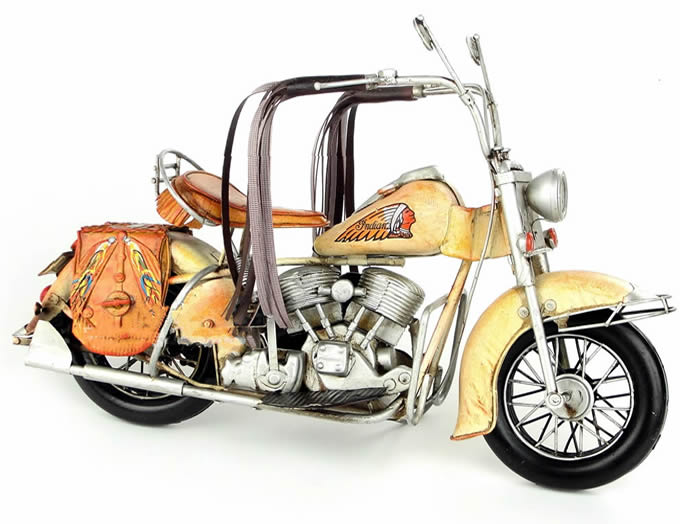  Handmade Antique Model Kit Car-1969  US Indian Motorcycle