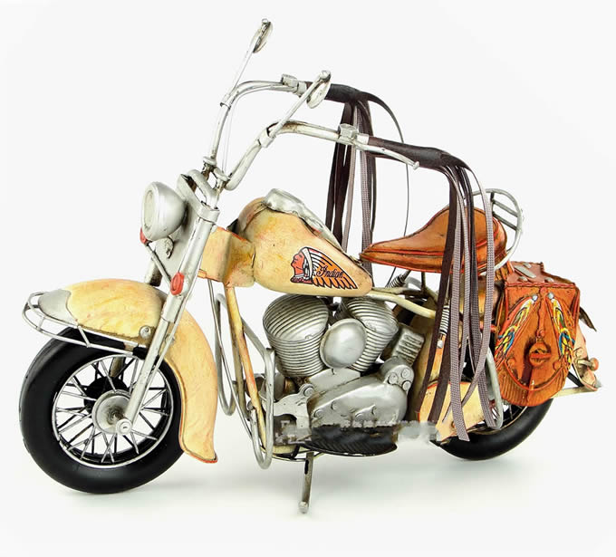  Handmade Antique Model Kit Car-1969  US Indian Motorcycle