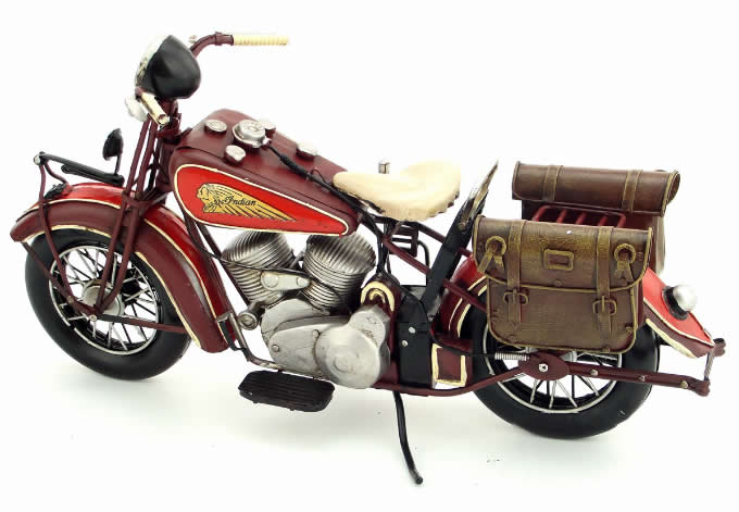 Handmade Antique Model Kit Motorcycle-1936 US Indian Motorcycle