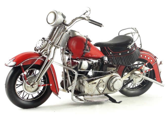 Handmade Antique Model Kit Motorcycle- 1939 Harley  EL  Motorcycle 