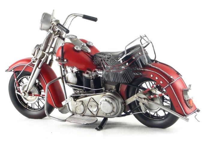 Handmade Antique Model Kit Motorcycle- 1939 Harley  EL  Motorcycle 