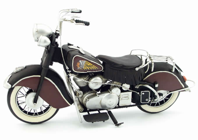 Handmade Antique Model Kit Motorcycle-1951 US Indian Motorcycle