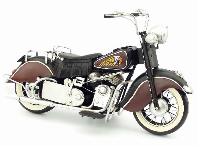 Handmade Antique Model Kit Motorcycle-1951 US Indian Motorcycle