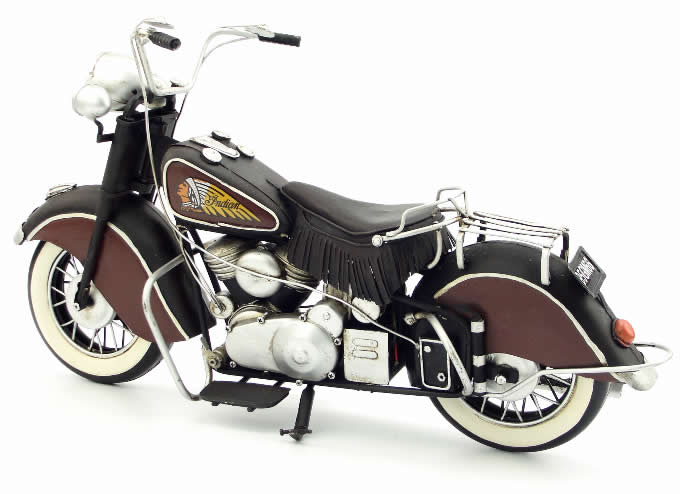 Handmade Antique Model Kit Motorcycle-1951 US Indian Motorcycle