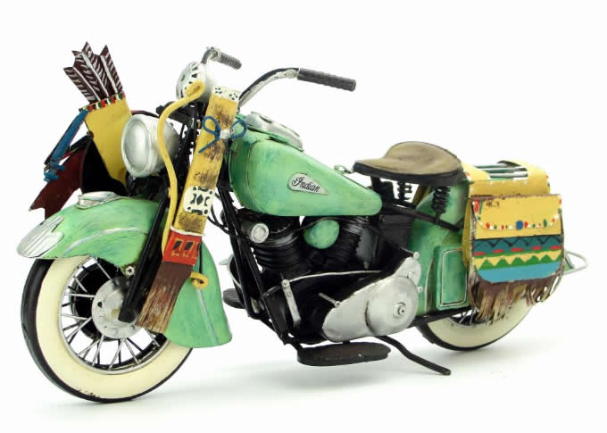 Handmade Antique Model Kit Motorcycle-1953 Harley Motorcycle