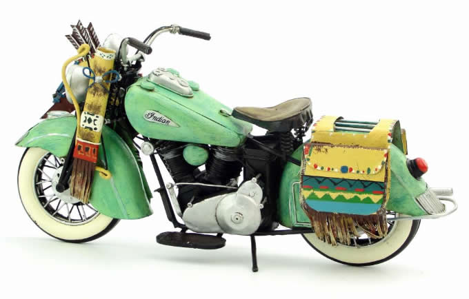 Handmade Antique Model Kit Motorcycle-1953 Harley Motorcycle