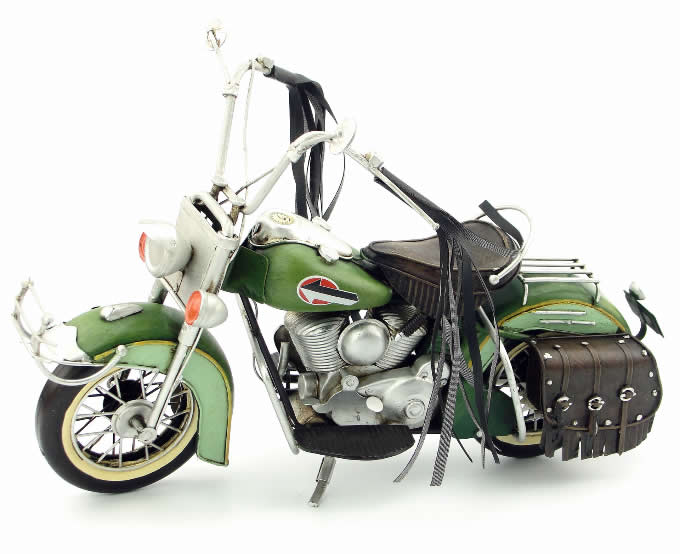  Handmade Antique Model Kit Motorcycle-1962 Harley Motorcycle