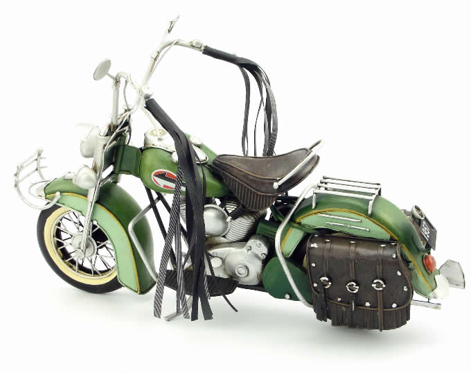  Handmade Antique Model Kit Motorcycle-1962 Harley Motorcycle