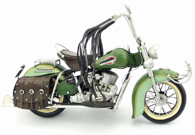  Handmade Antique Model Kit Motorcycle-1962 Harley Motorcycle