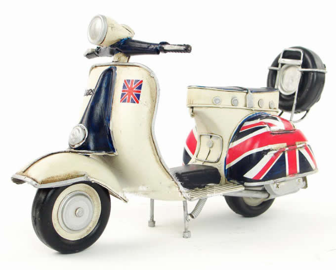  Handmade Antique Model Kit Car-1965 VESPA  Motor Scooter