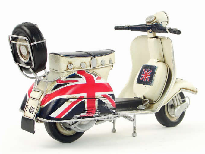  Handmade Antique Model Kit Car-1965 VESPA  Motor Scooter