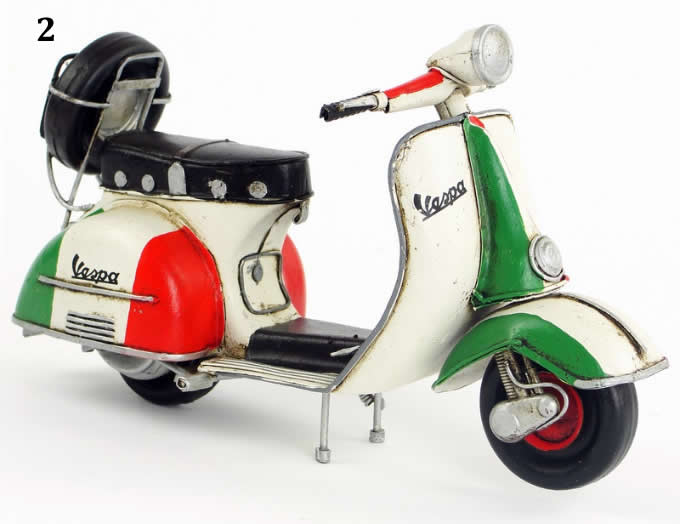  Handmade Antique Model Kit Car-1965 VESPA  Motor Scooter