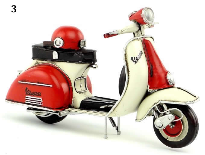  Handmade Antique Model Kit Car-1965 VESPA  Motor Scooter