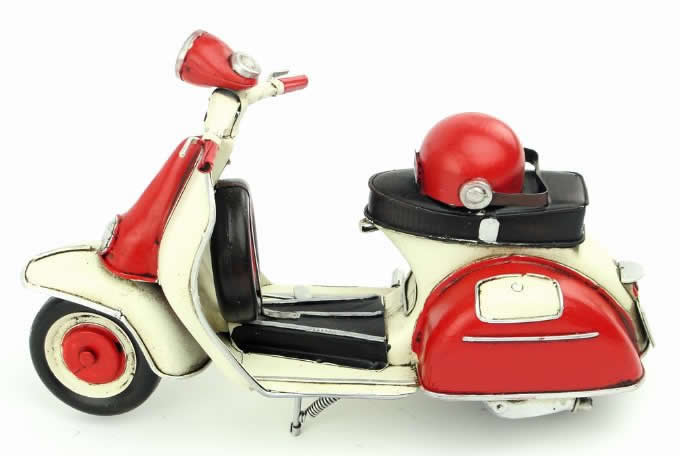  Handmade Antique Model Kit Car-1965 VESPA  Motor Scooter