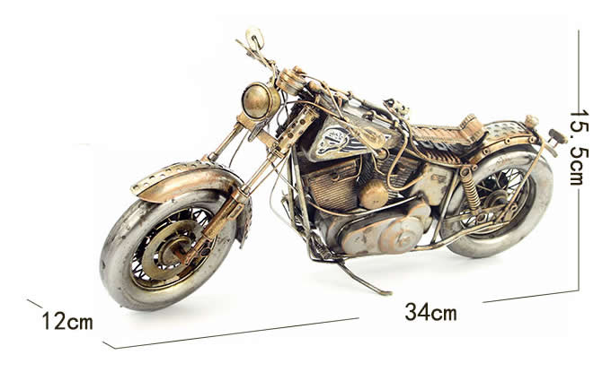  Handmade Antique Model Kit Motorcycle-Retro Harley Motorcycle