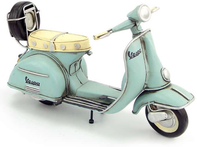 Handmade Antique Model Kit Motorcycle-Retro VESPA Motor Scooter