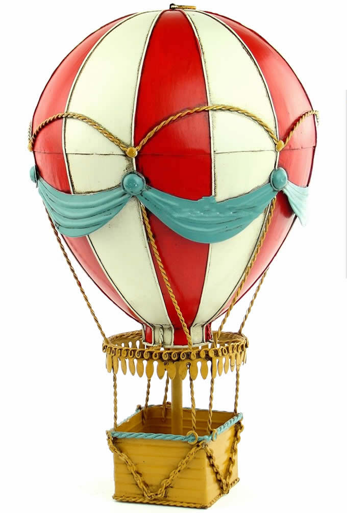  Handmade Antique Tin Model Other-19th Century Europe Hot Air Balloon