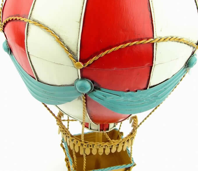  Handmade Antique Tin Model Other-19th Century Europe Hot Air Balloon
