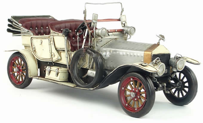  Handmade Antique Model Kit Car-1909 Rolls Royce Classic Cars Cabrio