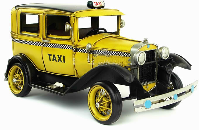  Handmade Antique Model Kit Car - 1931 Ford Taxi