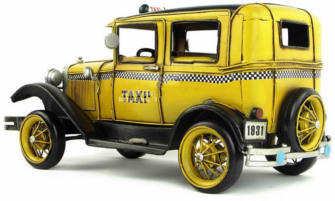  Handmade Antique Model Kit Car - 1931 Ford Taxi