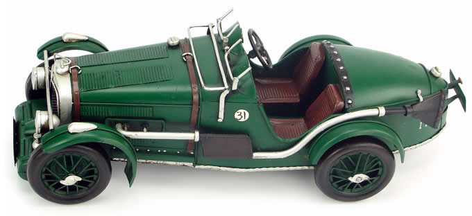 Handmade Antique Model Kit Car 1934 MG K3 Magnette Race Car