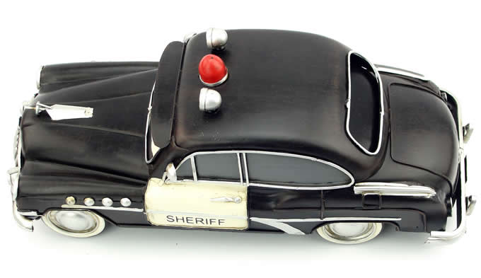 Handmade Antique Model Kit Car - Cartoon Police Car