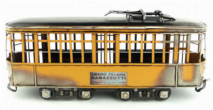  Handmade Antique Model Kit Car- Italy tramway bus