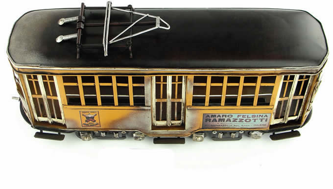  Handmade Antique Model Kit Car- Italy tramway bus