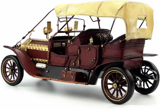 Handmade Antique Tin Model Car-1909 Rolls Royce Ghost