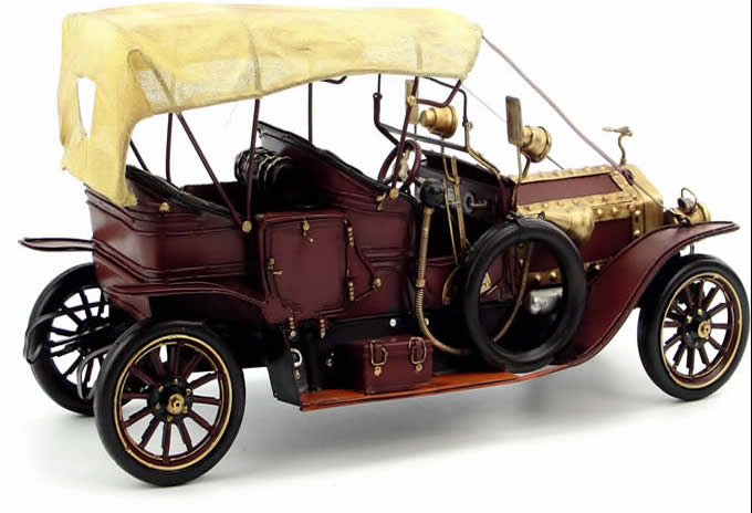 Handmade Antique Tin Model Car-1909 Rolls Royce Ghost