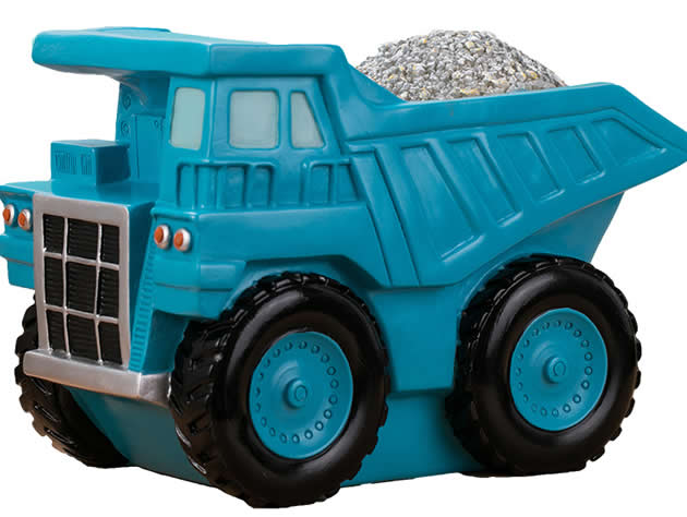 Creative cartoon engineering vehicle car children piggy bank