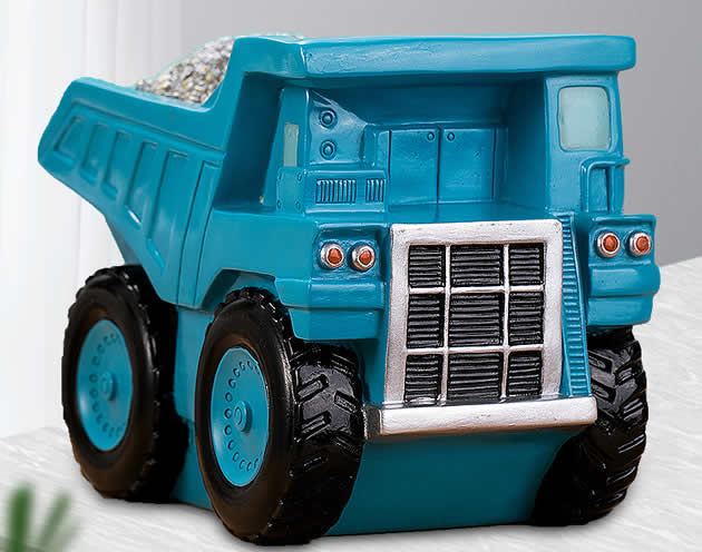 Creative cartoon engineering vehicle car children piggy bank