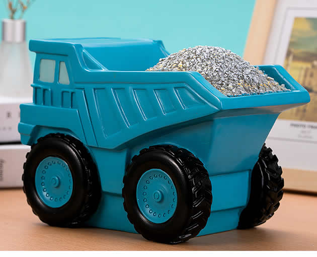 Creative cartoon engineering vehicle car children piggy bank